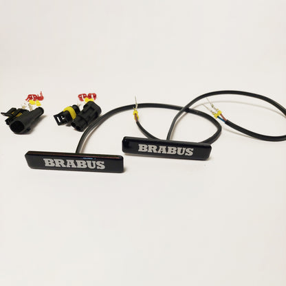 G Wagon LED Fender Emblem Brabus Style Logo for Mercedes w463a w464 2pcs