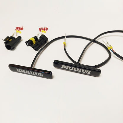 G Wagon LED Fender Emblem Brabus Style Logo for Mercedes w463a w464 2pcs