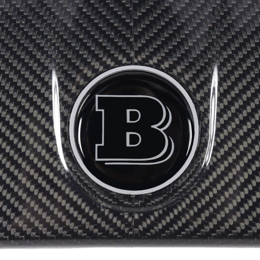 Gray Metal Brabus Style Badge Logo Emblem 55mm for Hood Scoop Trunk Mercedes-Benz G-Wagon G-Class W463