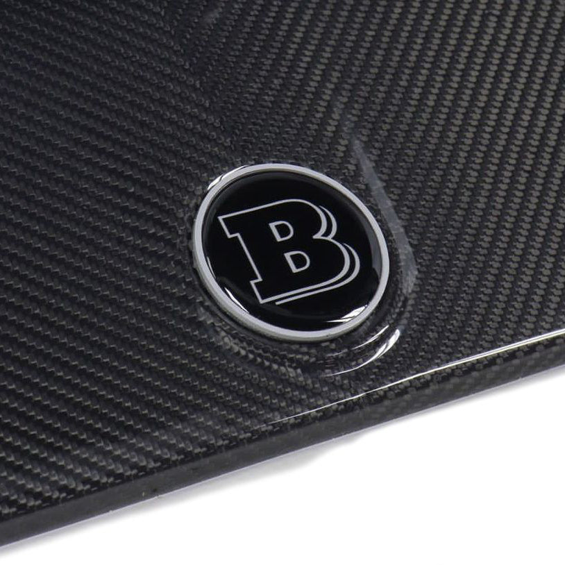 Gray Metal Brabus Style Badge Logo Emblem 55mm for Hood Scoop Trunk Mercedes-Benz G Wagon G-Class W463