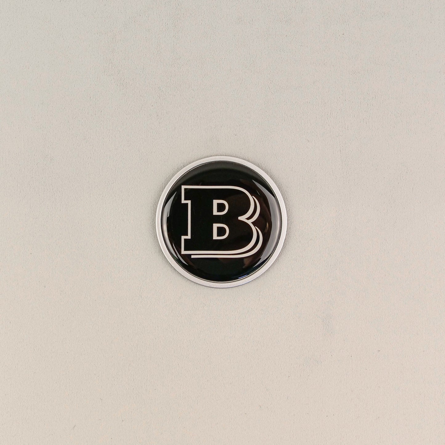 Gray Metal Brabus Style Badge Logo Emblem 55mm for Hood Scoop Trunk Mercedes-Benz G Wagon G-Class W463