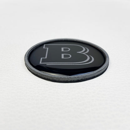 Gray Metal Brabus Style Badge Logo Emblem 55mm for Hood Scoop Trunk Mercedes-Benz G Wagon G-Class W463