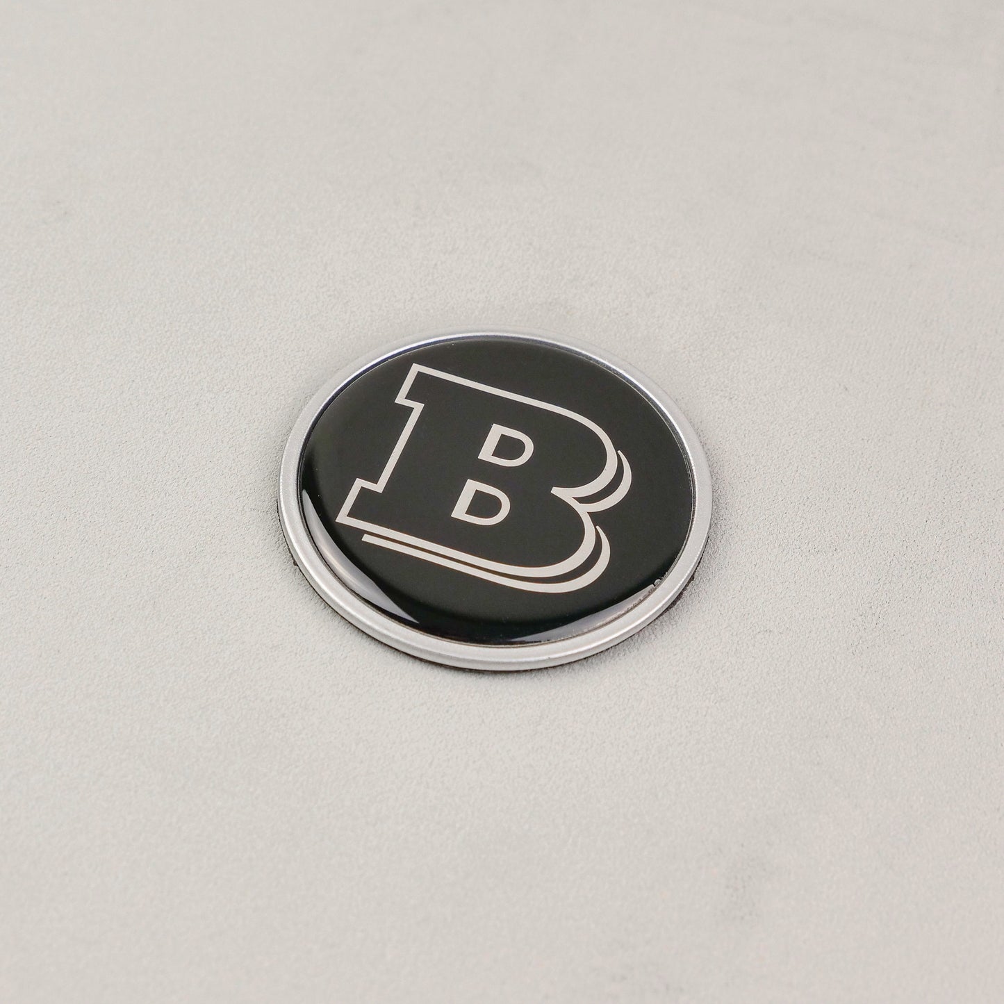 Gray Metal Brabus Style Badge Logo Emblem 55mm for Hood Scoop Trunk Mercedes-Benz G Wagon G-Class W463