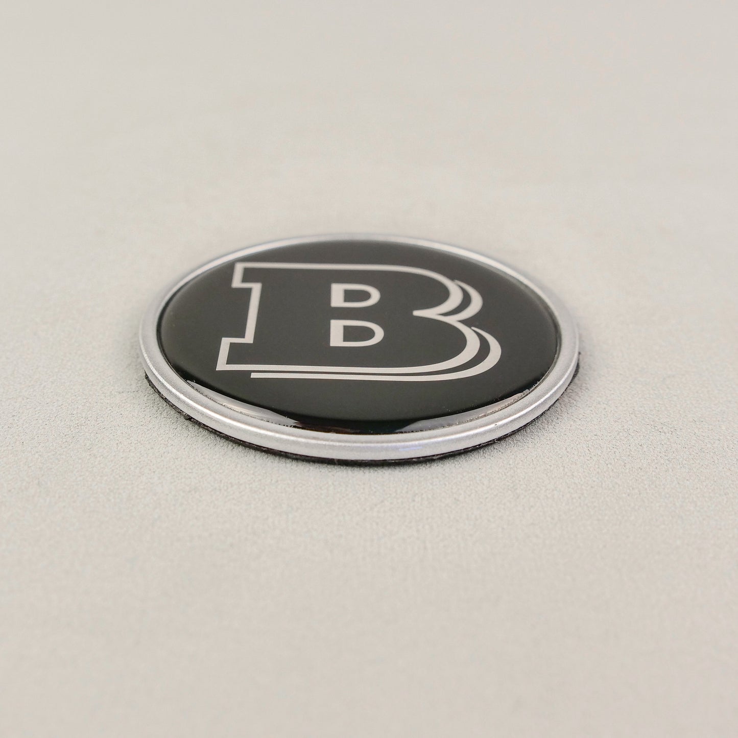 Gray Metal Brabus Style Badge Logo Emblem 55mm for Hood Scoop Trunk Mercedes-Benz G Wagon G-Class W463