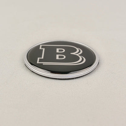 Gray Metal Brabus Style Badge Logo Emblem 55mm for Hood Scoop Trunk Mercedes-Benz G Wagon G-Class W463