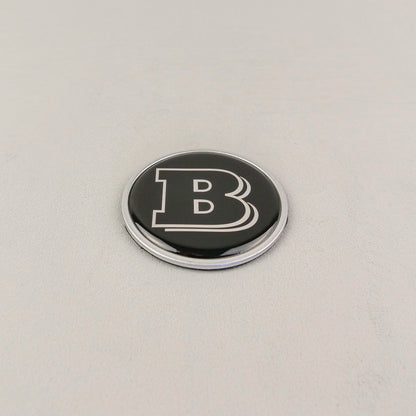 Gray Metal Brabus Style Badge Logo Emblem 55mm for Hood Scoop Trunk Mercedes-Benz G Wagon G-Class W463