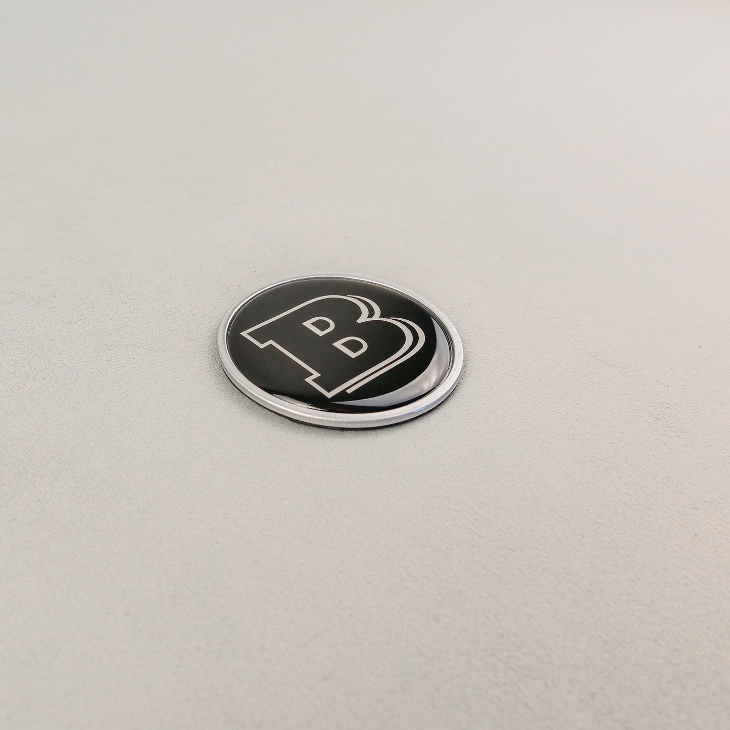 Gray Metal Brabus Style Badge Logo Emblem 55mm for Hood Scoop Trunk Mercedes-Benz G Wagon G-Class W463