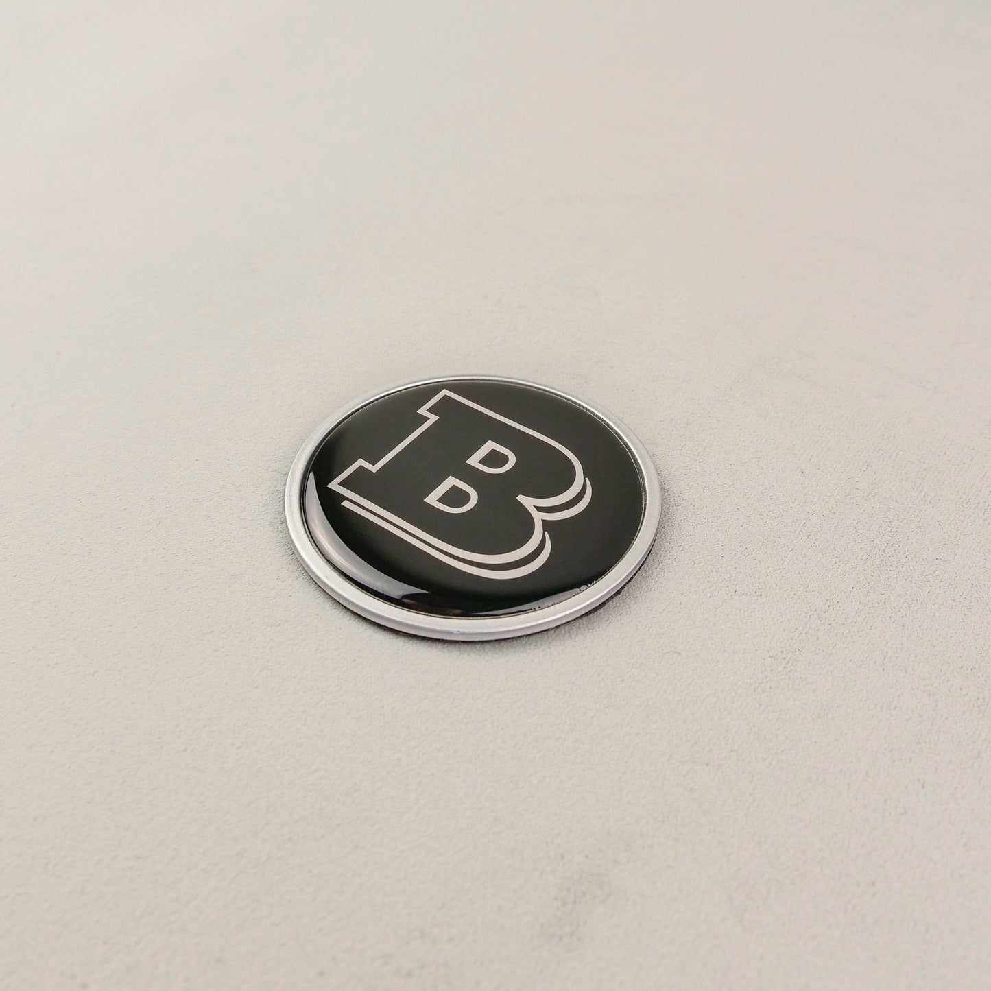 Gray Metal Brabus Style Badge Logo Emblem 55mm for Hood Scoop Trunk Mercedes-Benz G Wagon G-Class W463