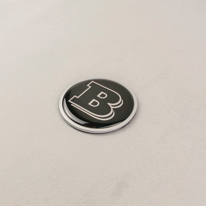 Gray Metal Brabus Style Badge Logo Emblem 55mm for Hood Scoop Trunk Mercedes-Benz G Wagon G-Class W463