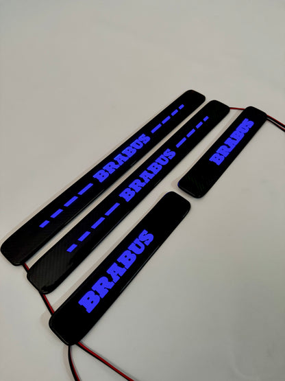 Mercedes Brabus W463A W464 G Wagon Carbon Door Sills LED Illuminated 4 pcs