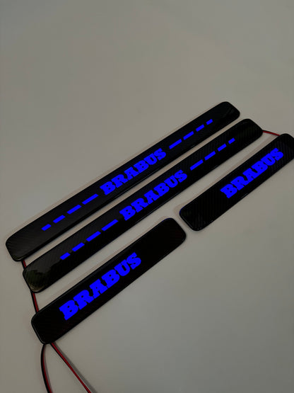 Mercedes Brabus W463A W464 G Wagon Carbon Door Sills LED Illuminated 4 pcs