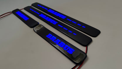 Mercedes Brabus W463A W464 G Wagon Carbon Door Sills LED Illuminated 4 pcs