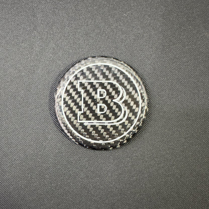 Carbon Brabus Badge Logo Emblem 57 mm for Steering Wheel Mercedes-Benz G-Wagon W463A