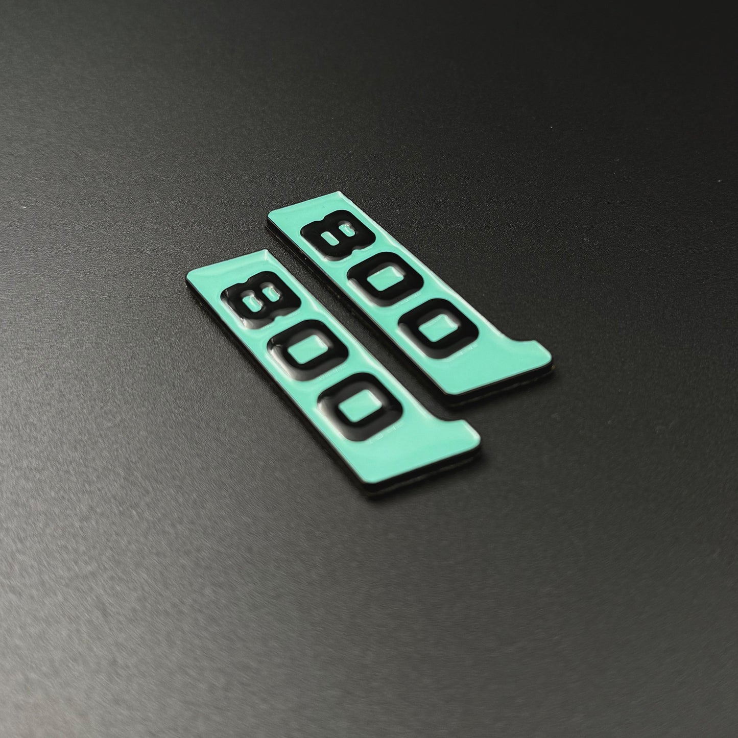 Brabus 800 Tiffany Blue Metal Fender Emblem Logo Badge for Mercedes-Benz W463 G-Class