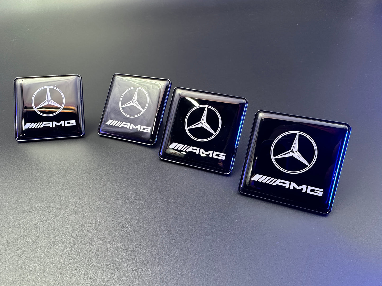 AMG Seat Badges Metal Emblems Set 4 pcs for Mercedes-Benz Cars