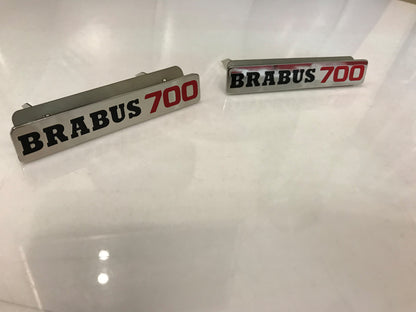 Metal Floor Mats Emblem Brabus 700 Badge for Mercedes-Benz W463 G-Class 2pcs