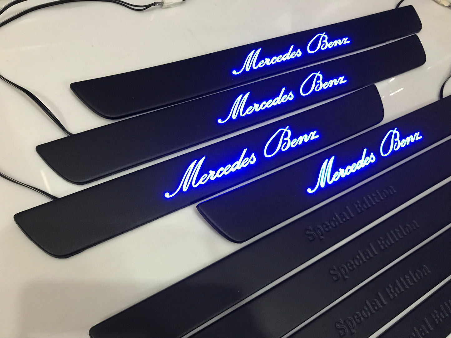 W222 Scuff Plates LED Mercedes-Benz Special Edition Stainless Steel Door Sills made for S-Class