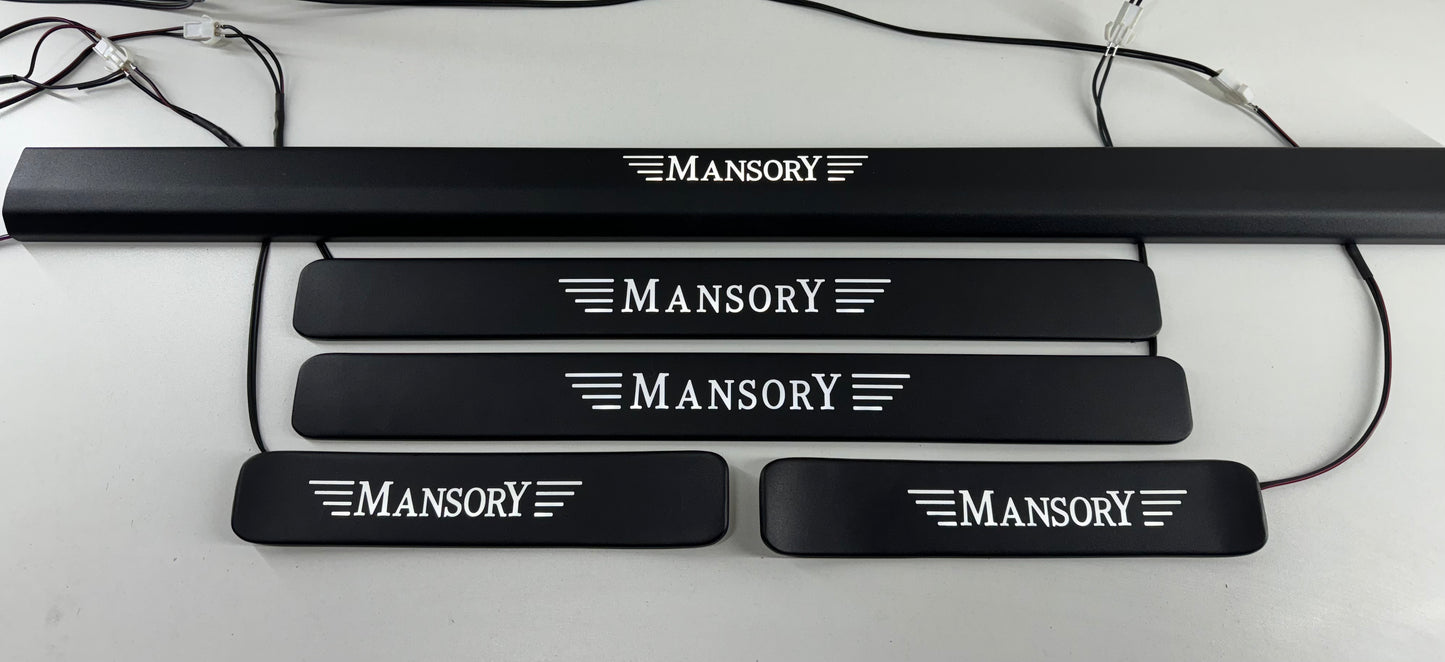 Mansory Style Matte Black Door Sills LED for W463A W464 G Wagon