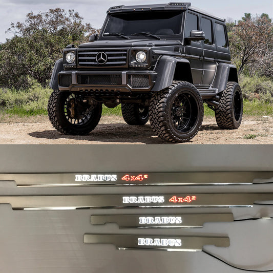 Mercedes-Benz W463 G-Class 4x4 Stainless Steel LED Door Sills