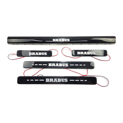 Mercedes Brabus W463A W464 G Wagon Carbon Door Sills LED Illuminated 5 pcs