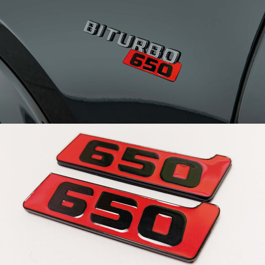 Metal Brabus 650 Fender Emblem Logo Badge for Mercedes-Benz W463 G-Class