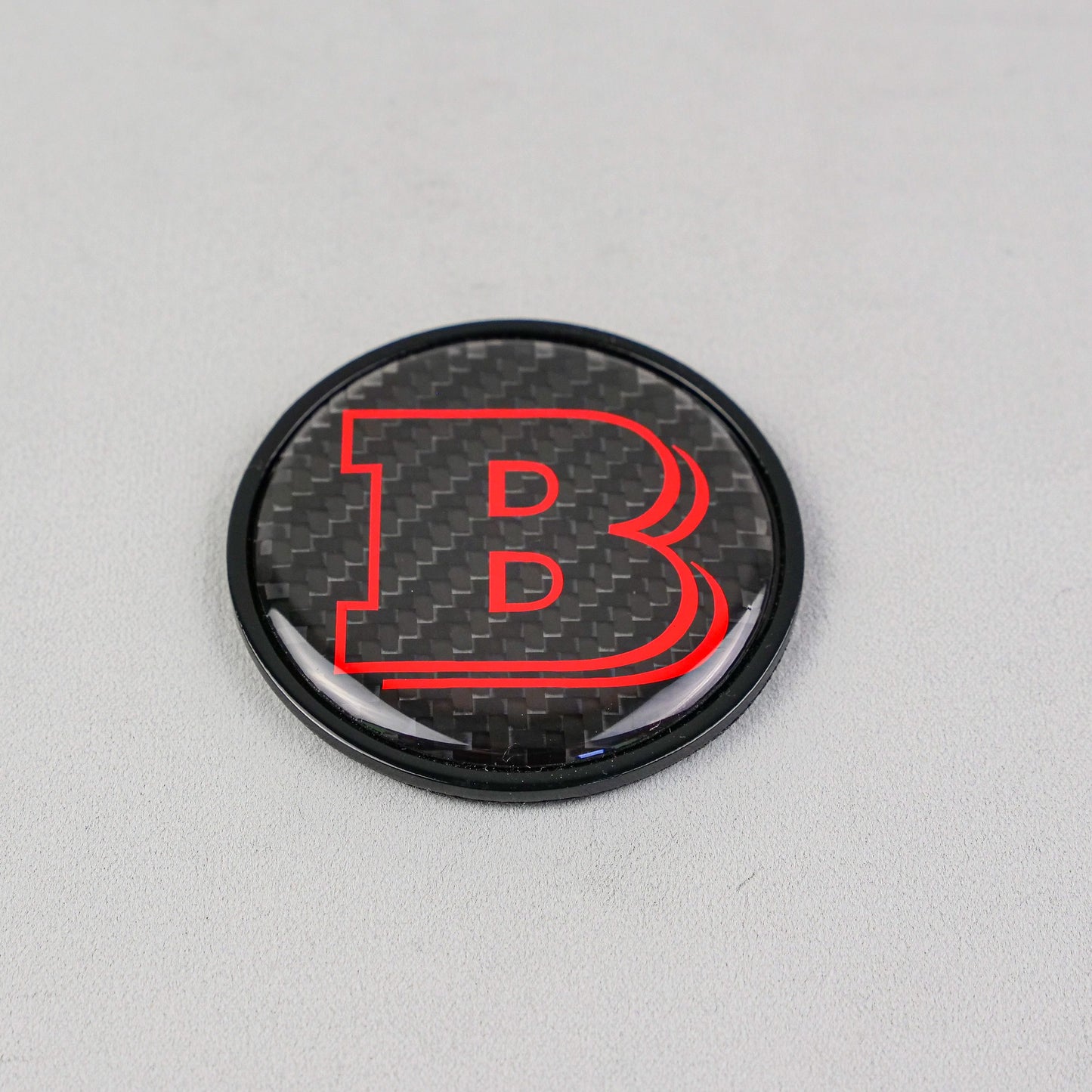 Metal Carbon Red Brabus Style Badge Logo Emblem 55mm for Hood Trunk Mercedes-Benz G Wagon G-Class W463