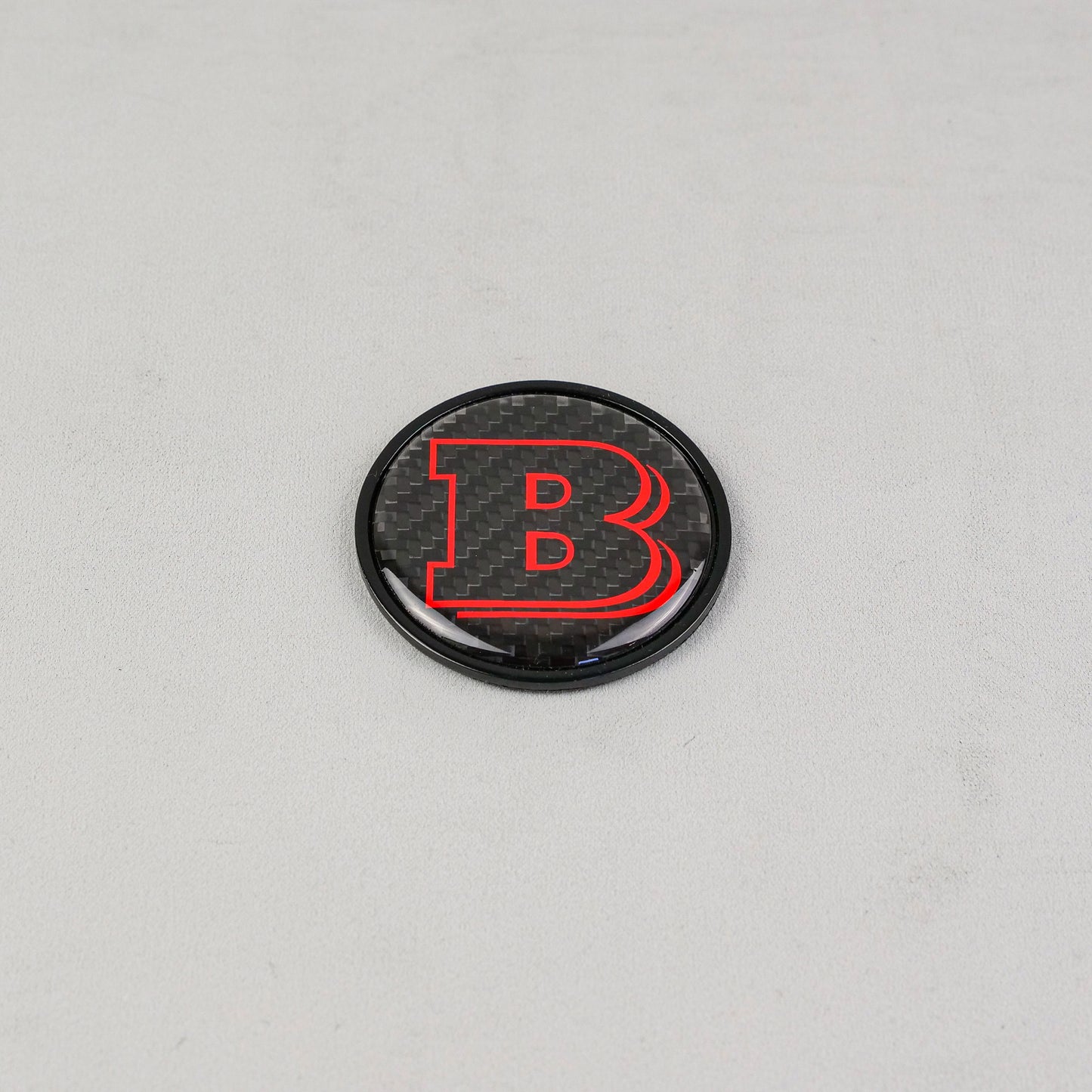 Metal Carbon Red Brabus Style Badge Logo Emblem 55mm for Hood Trunk Mercedes-Benz G Wagon G-Class W463