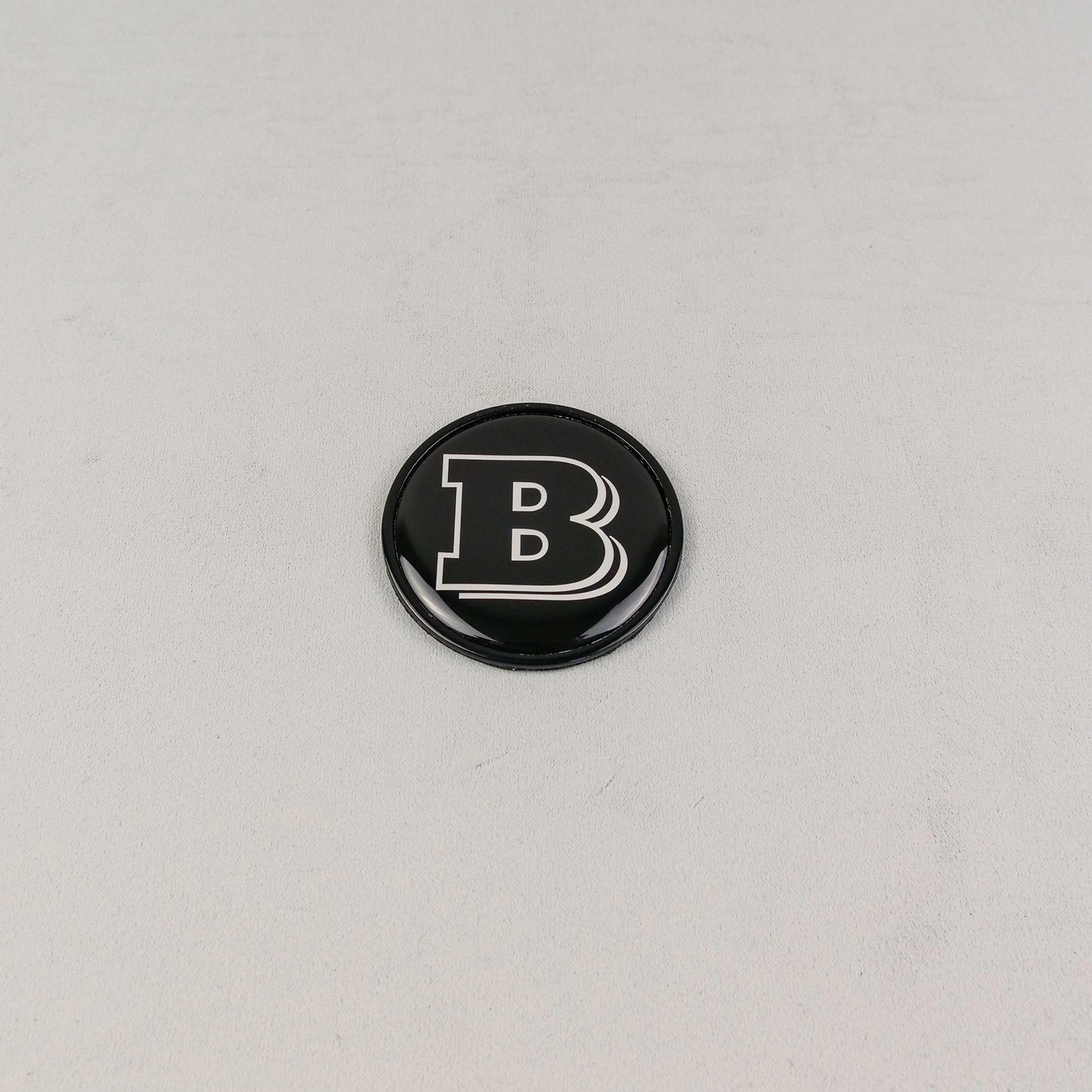 Metal Gray Brabus Badge Style Logo Emblem 55mm for Hood Scoop Trunk Mercedes-Benz G-Wagon G-Class W463 W463A