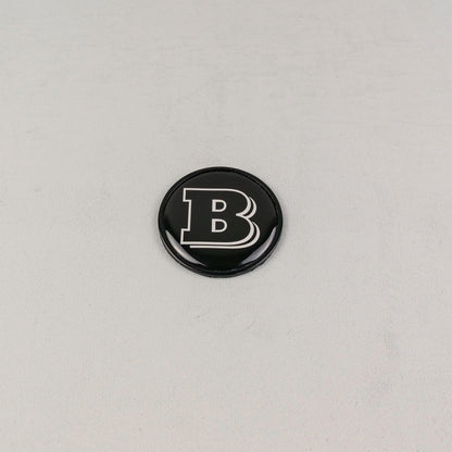 Metal Gray Brabus Badge Style Logo Emblem 55mm for Hood Scoop Trunk Mercedes-Benz G-Wagon G-Class W463 W463A