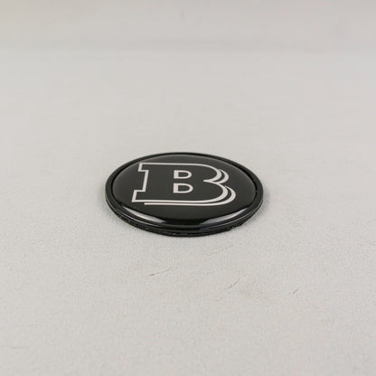 Metal Gray Brabus Badge Style Logo Emblem 55mm for Hood Scoop Trunk Mercedes-Benz G-Wagon G-Class W463 W463A