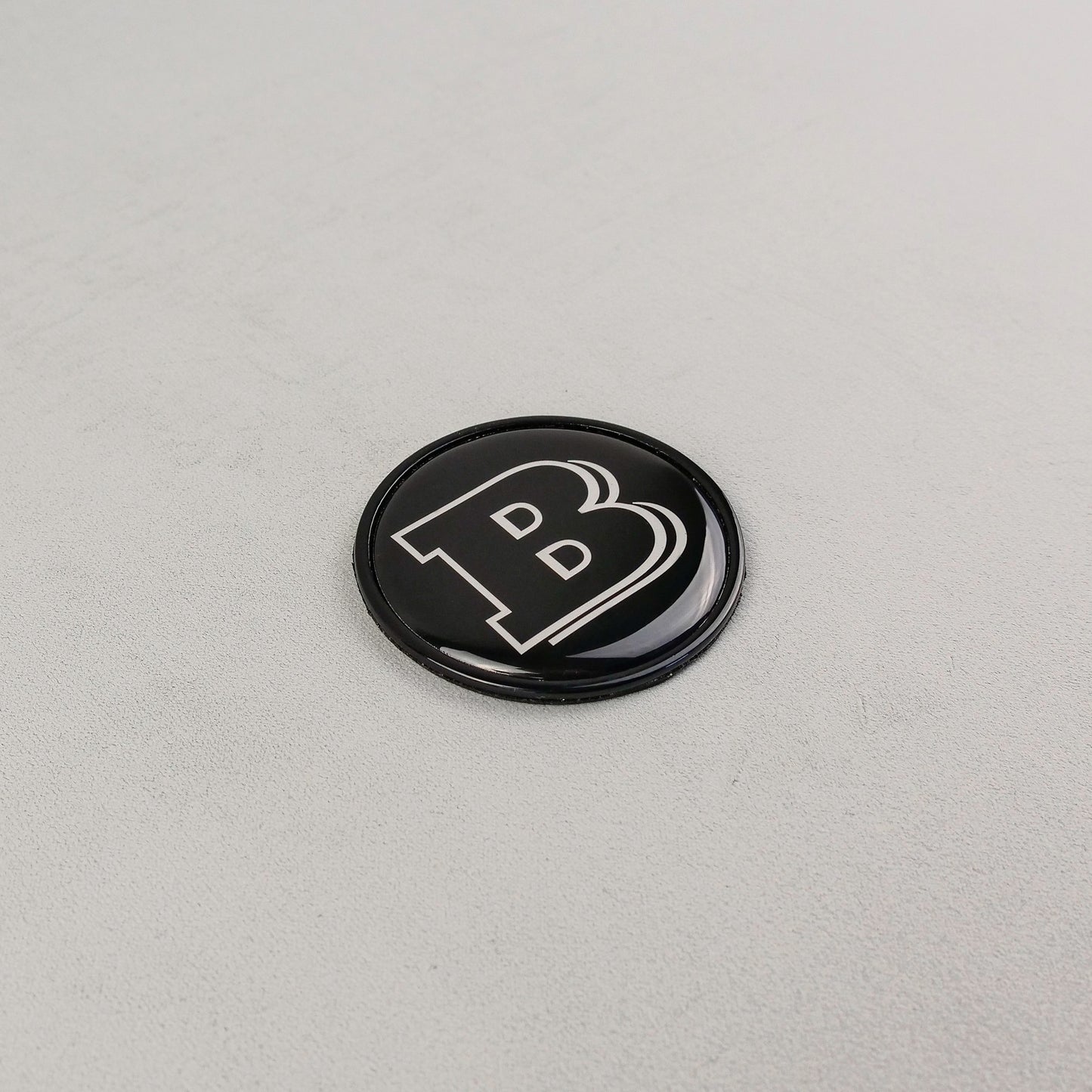 Metal Gray Brabus Badge Style Logo Emblem 55mm for Hood Scoop Trunk Mercedes-Benz G-Wagon G-Class W463 W463A