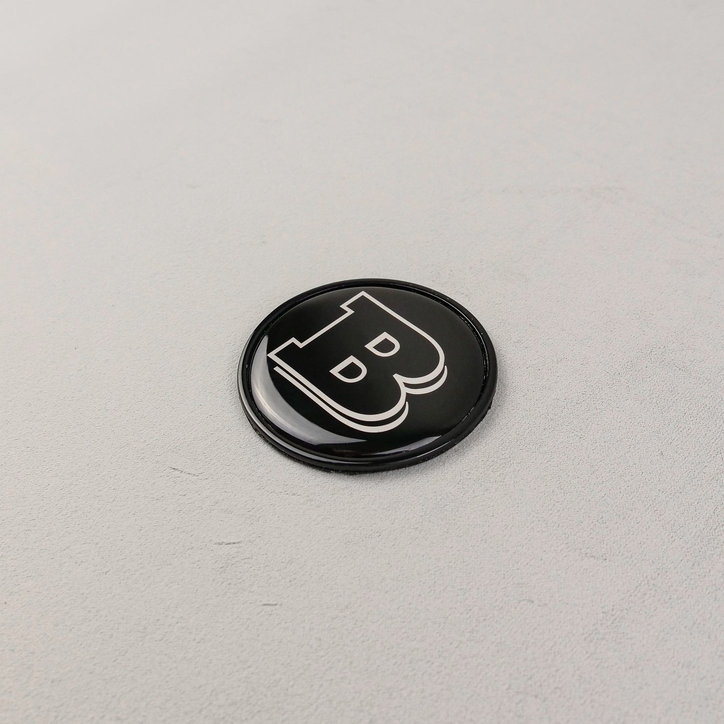Metal Gray Brabus Badge Style Logo Emblem 55mm for Hood Scoop Trunk Mercedes-Benz G-Wagon G-Class W463 W463A
