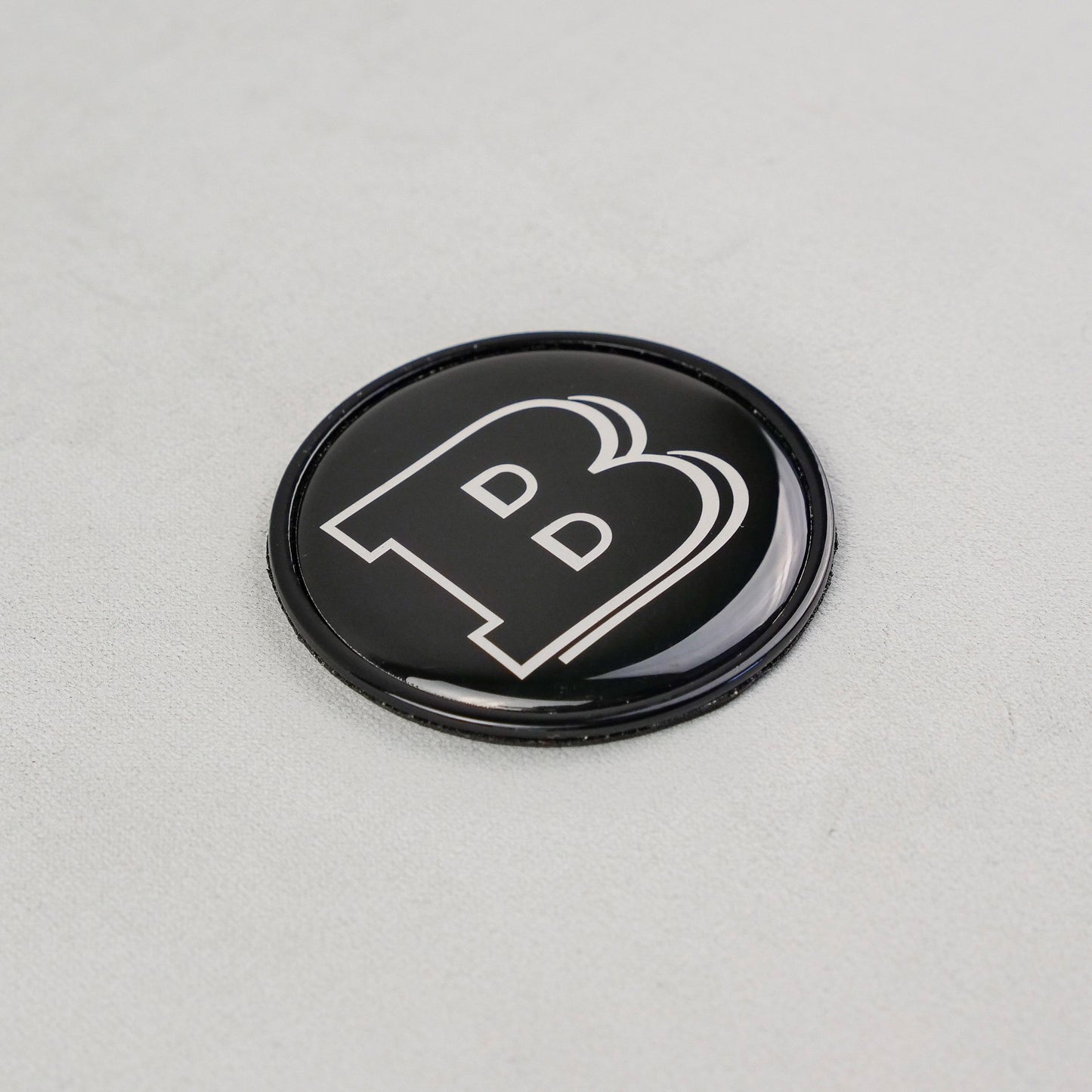 Metal Gray Brabus Badge Style Logo Emblem 55mm for Hood Scoop Trunk Mercedes-Benz G-Wagon G-Class W463 W463A