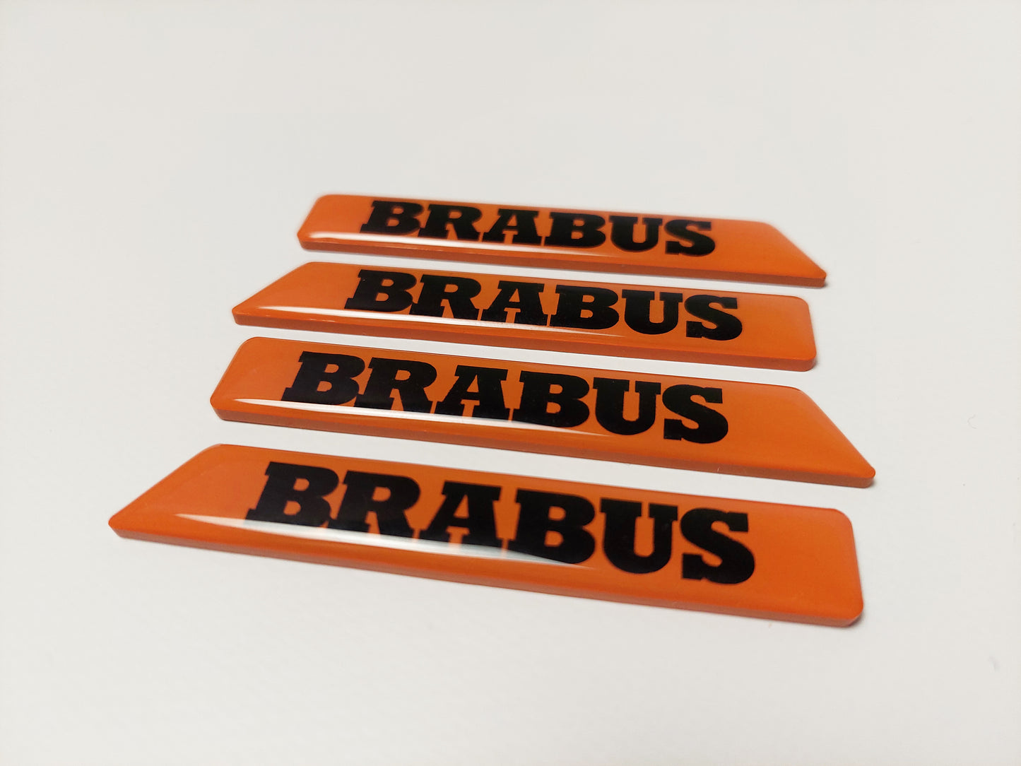 Brabus Orange Fender Emblems Side Moldings Inserts for Mercedes W463A G-Class