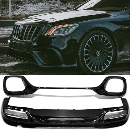 S63 S65 Carbon Fiber Front And Rear Diffusers made for Mercedes S-Class W222