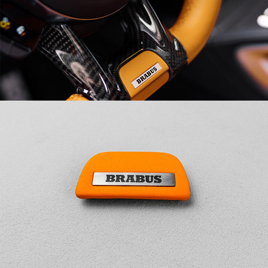 Steering Wheel Emblem Insert Brabus for MERCEDES-BENZ W463A-Orange