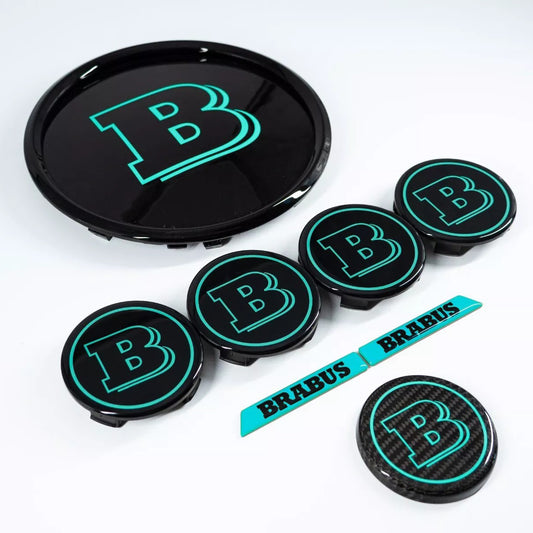 Tiffany Blue Set of Badges Emblems for Mercedes G Wagon GLE GLS 2019+
