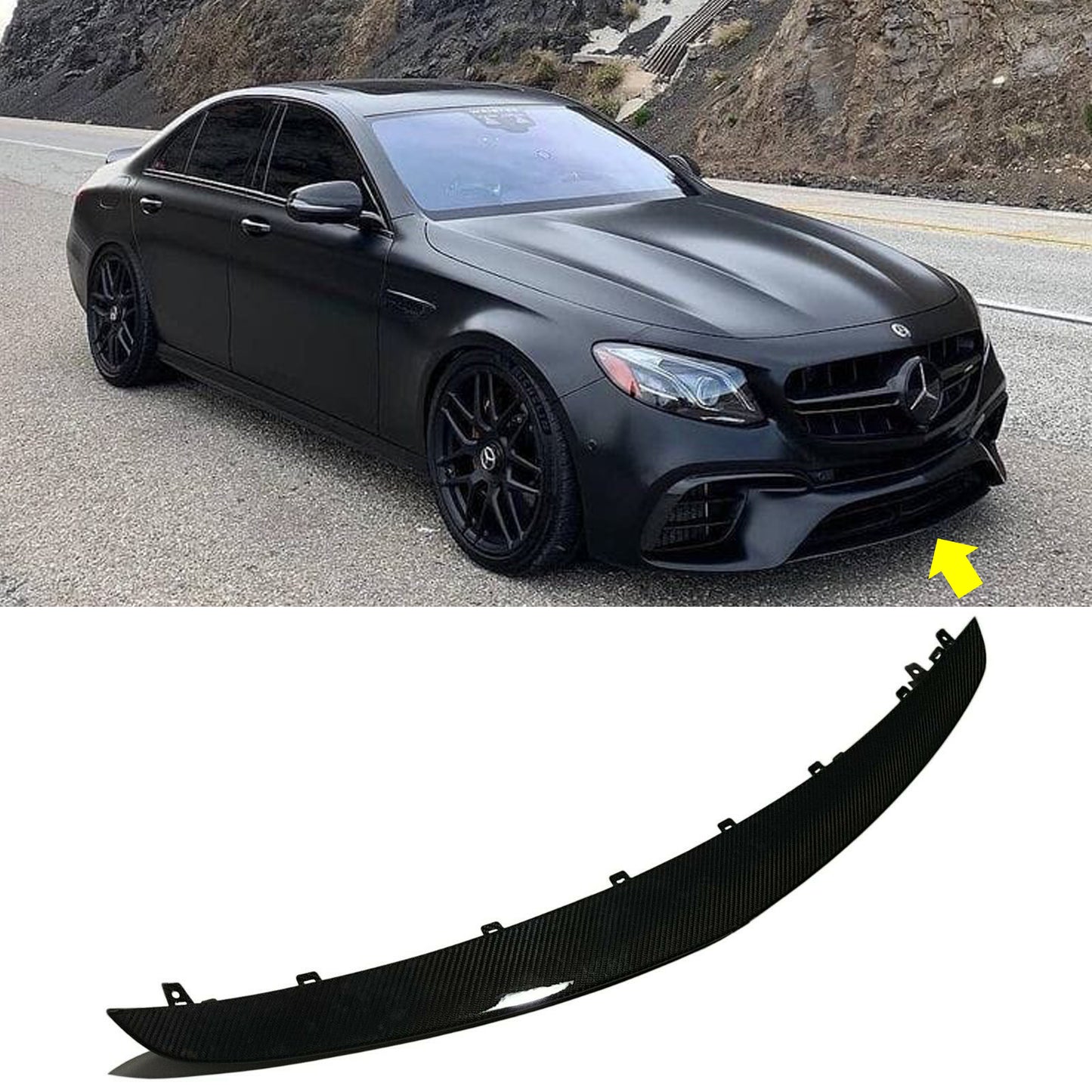 Front Carbon Diffuser for Mercedes-Benz E-Class W213