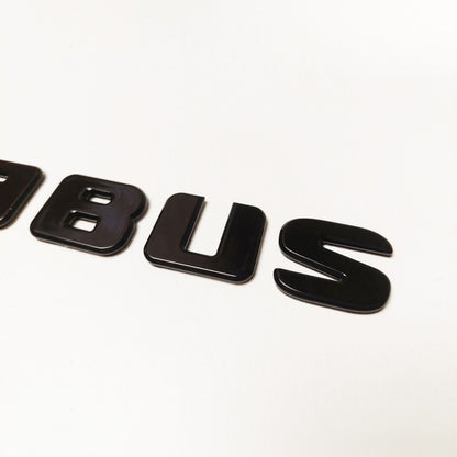 Metal Black Brabus Emblem Trunk Logo Badge for Mercedes-Benz Vehicles