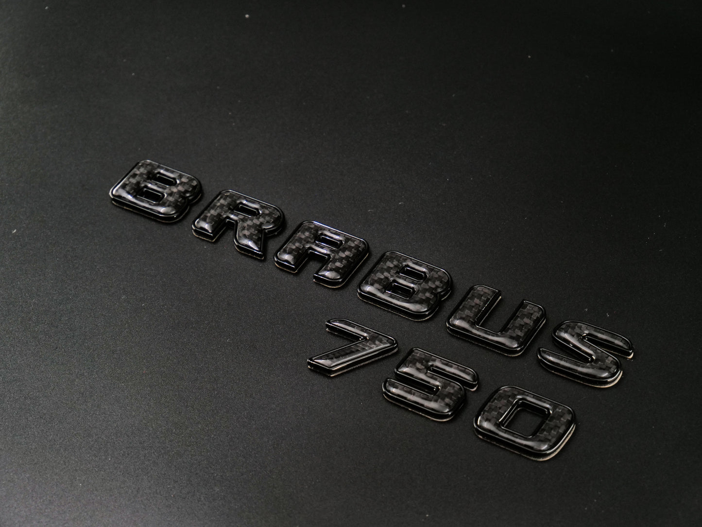 Brabus 750 Black Metal with Carbon Badges Emblems Set for Mercedes-Benz W463 W463A W464