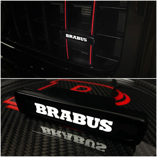 Brabus Style LED Grill White Badge Grille Emblem Logo for Mercedes W463A G Wagon G63 G500 G55