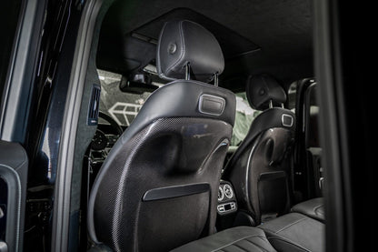 Carbon Fiber Seat Back Covers Interior Trim for Mercedes-Benz W463A W464 G-Class G Wagon