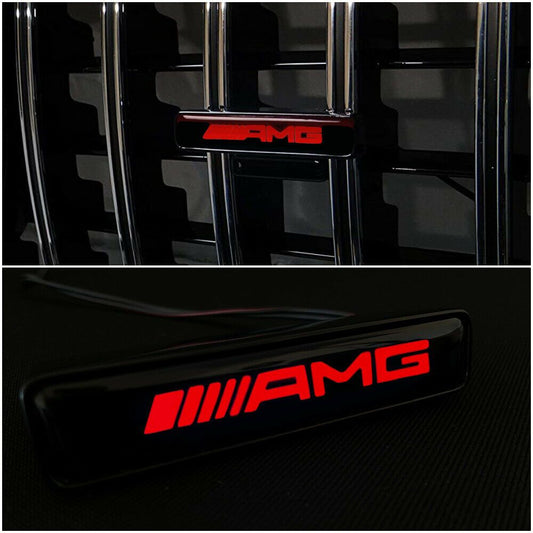 AMG LED Grill Red Grille Badge Emblem Logo for Mercedes W463 W463A G Wagon G63 G500 G55