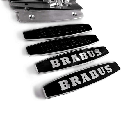 Metal Floor Mats Emblems Brabus Style Badge Logo for Mercedes-Benz W463 G-Class Set of 4 pcs