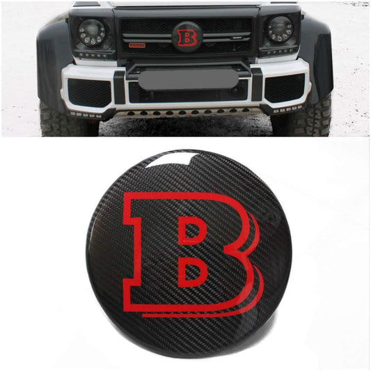 Mercedes-Benz G-Wagon W463 Front Grille Carbon Fiber Emblem Brabus Badge