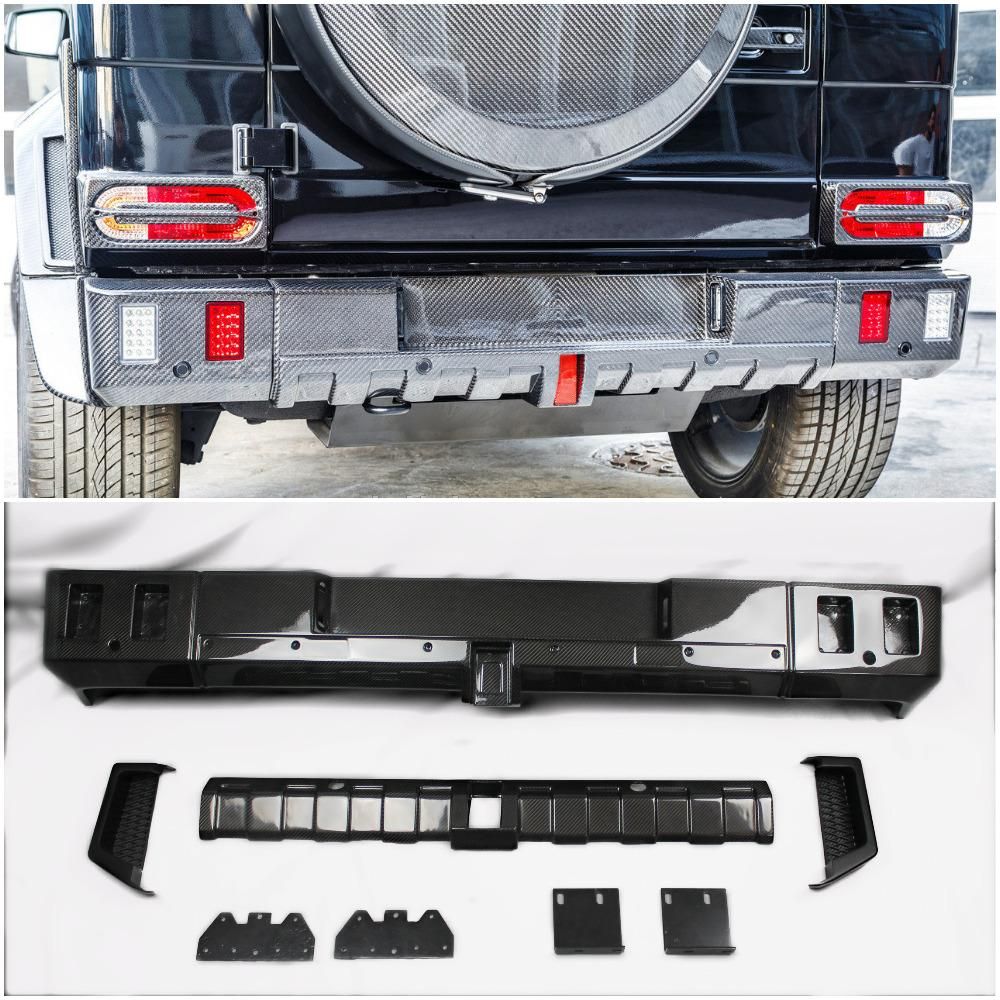 Mercedes-Benz W463 G-Wagon 4x4 Brabus Carbon Fiber Rear Bumper + Diffuser Set