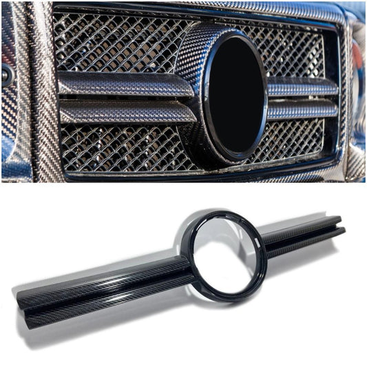 Mercedes-Benz G-Class G Wagon W463 G63 AMG Style Carbon Fiber Front Grill Center Trim
