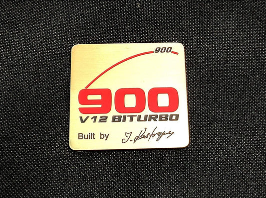 Mercedes-Benz S E C G CLS Brabus 900 Style Engine Emblem Badge