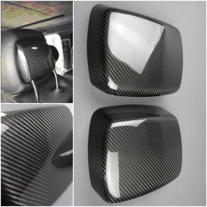 Mercedes-Benz W463 2013-2018 G-Wagon Carbon Fiber Front Seat Headrests Back Covers