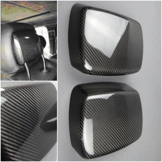 Mercedes-Benz W463 2013-2018 G Wagon Carbon Fiber Front Seat Headrests Back Covers